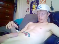 Muscular Camboy Shoots His Load