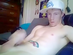 Muscular Camboy Shoots His Load