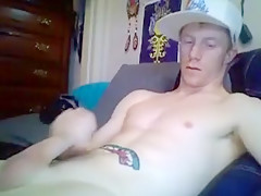 Muscular Camboy Shoots His Load