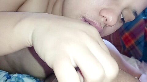 Naughty Bitch Loves To Swallow My Hard Cock While Looking At Me