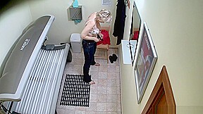 Older Milf Tanning Her Shaved Tight Pussy