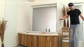 Piss showered slut jizzed
