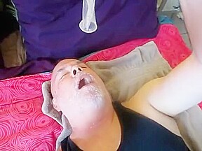Playing with cum
