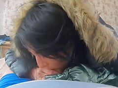 Preview-milfycalla- Deep Blow-job While Wearing Fur Hooded Puffer Jackets 202