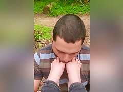 Public Foot Worship And Footjob