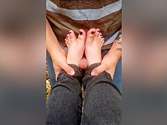 Public Foot Worship And Footjob