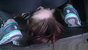 Redhead slave bent over and dominated