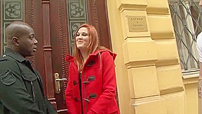 Redhead tries black cock for the first time
