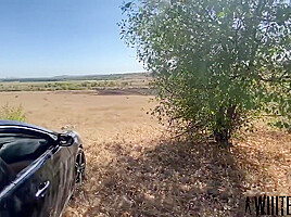 Rough Fucking Insanely Squirting Nymphomaniac In Anal Right On The Road