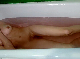 Russian Girl Takes A Bath