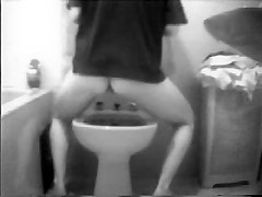 See my girlfriend washing her pussy