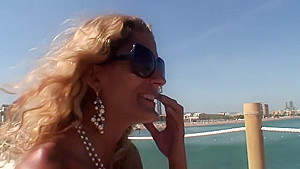Sex in a yacht with a hot skinny cuban girl