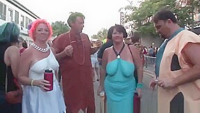 Sexy Babes Showing Off Their Hot Body Painting Outdoors