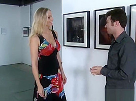 Sexy Blonde Step mom Julia Ann gets big jugs fucked