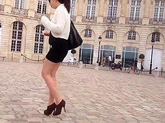 Sexy mini skirt legs high heel 02