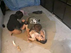 Sharking japan movie with sexy bun drilled by two cocks