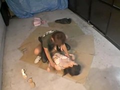 Sharking japan movie with sexy bun drilled by two cocks