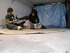 Sharking japan movie with sexy bun drilled by two cocks