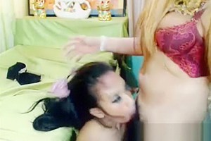 Shemale Couple Fucks Wildly