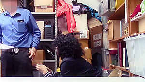 Shoplifter Latina Maya Morena gets punished and fucked by Officers