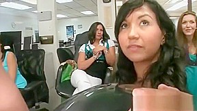 Strippers Jizz on Birthday Baloons at Office Party