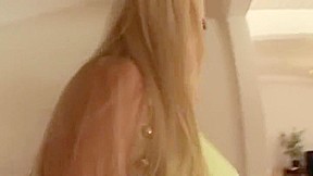 Stunning buxomy teenage gal in handjob porn video