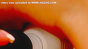 Stunning young blondes dildo fuck on the sofa