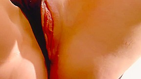 Stunning young blondes dildo fuck on the sofa