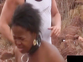 Submissive Ebony Sucks
