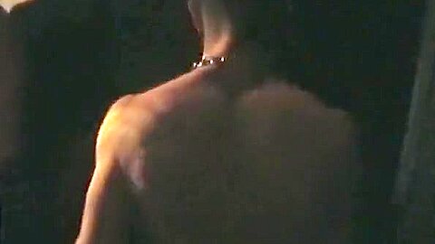 Sucking cock at a gloryhole