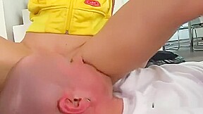 Surprised Sex Kitten In Underwear Is Geeting Peed On And Plo