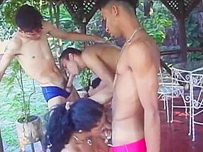 Three Latino Lovers Have Hard Fuck Session With Three