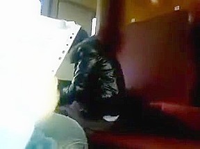 Train jerkoff and cumshot