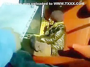 Train jerkoff and cumshot