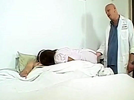 Trans nurse babe banged in threeway