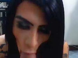 Ts luxyshy in a hot blowjob pov