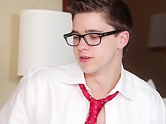 Two hot conservative dudes have a sensual bedroom fucking