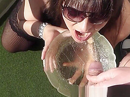 Wife gets pissed on by plenty of men