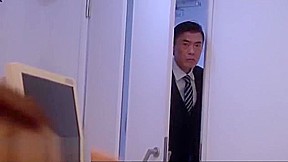 attractive japanese office lady oral and facial cum