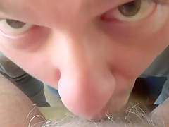 bear suck old man and swallow his cream