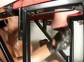 boxing and kicking balls while cums