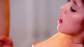 brunette hard fuck and facial