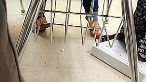 girl girl feet in class pt 2 ( Lydia )