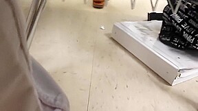 girl girl feet in class pt 2 ( Lydia )